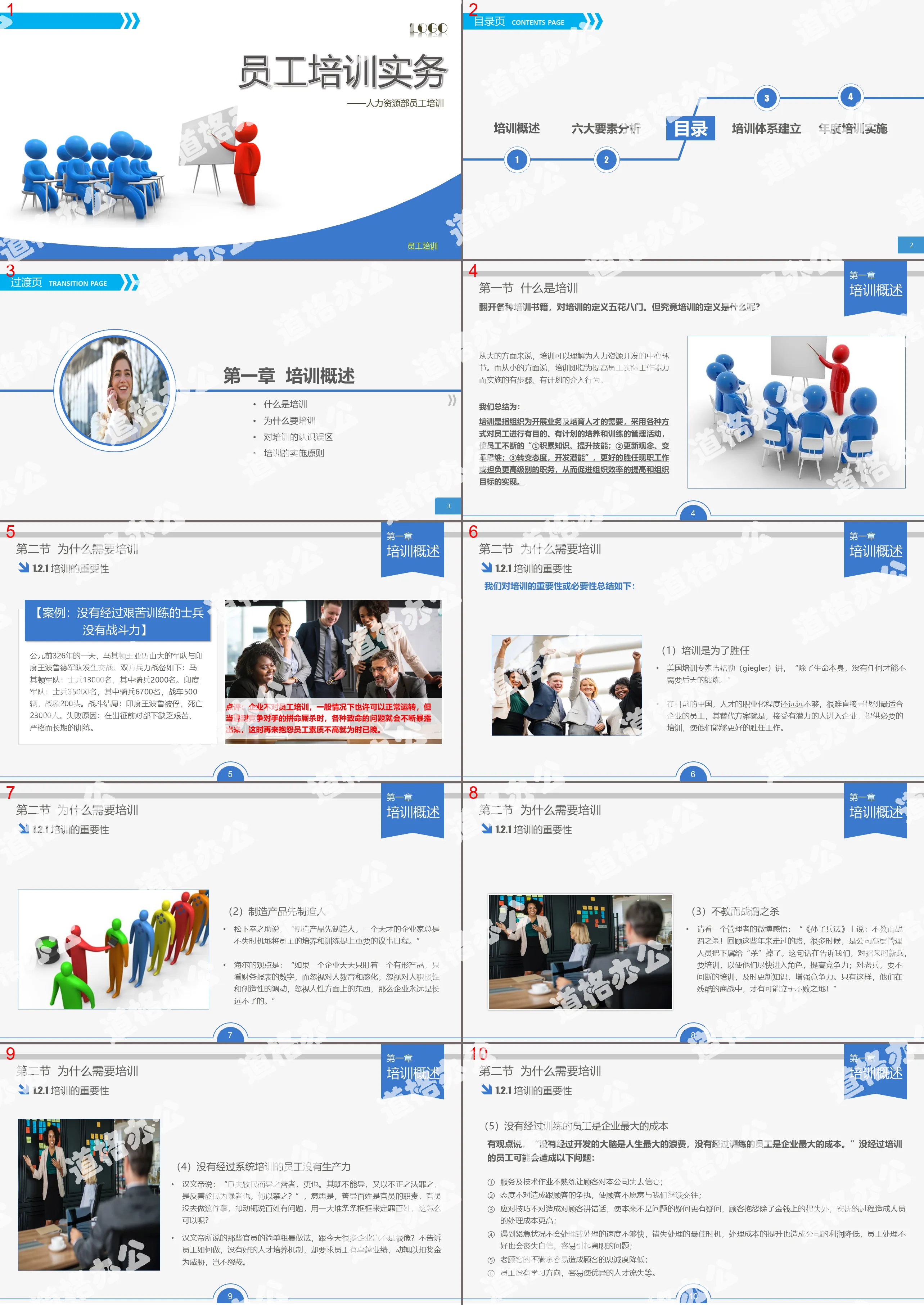 Company human resources employee training PPT template