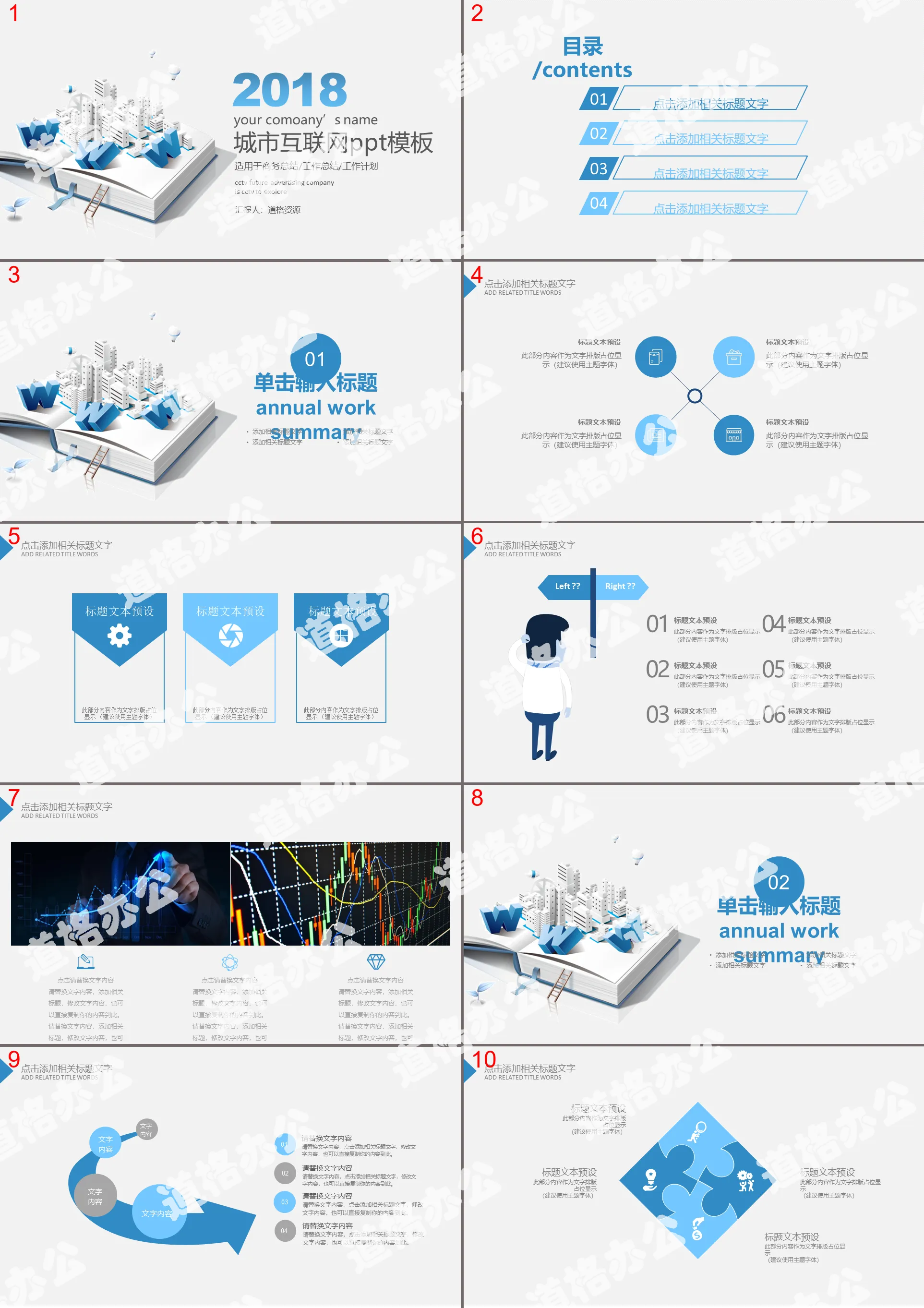 Modèle PPT de planification architecturale pour la construction et le développement d'Internet dans les villes intelligentes