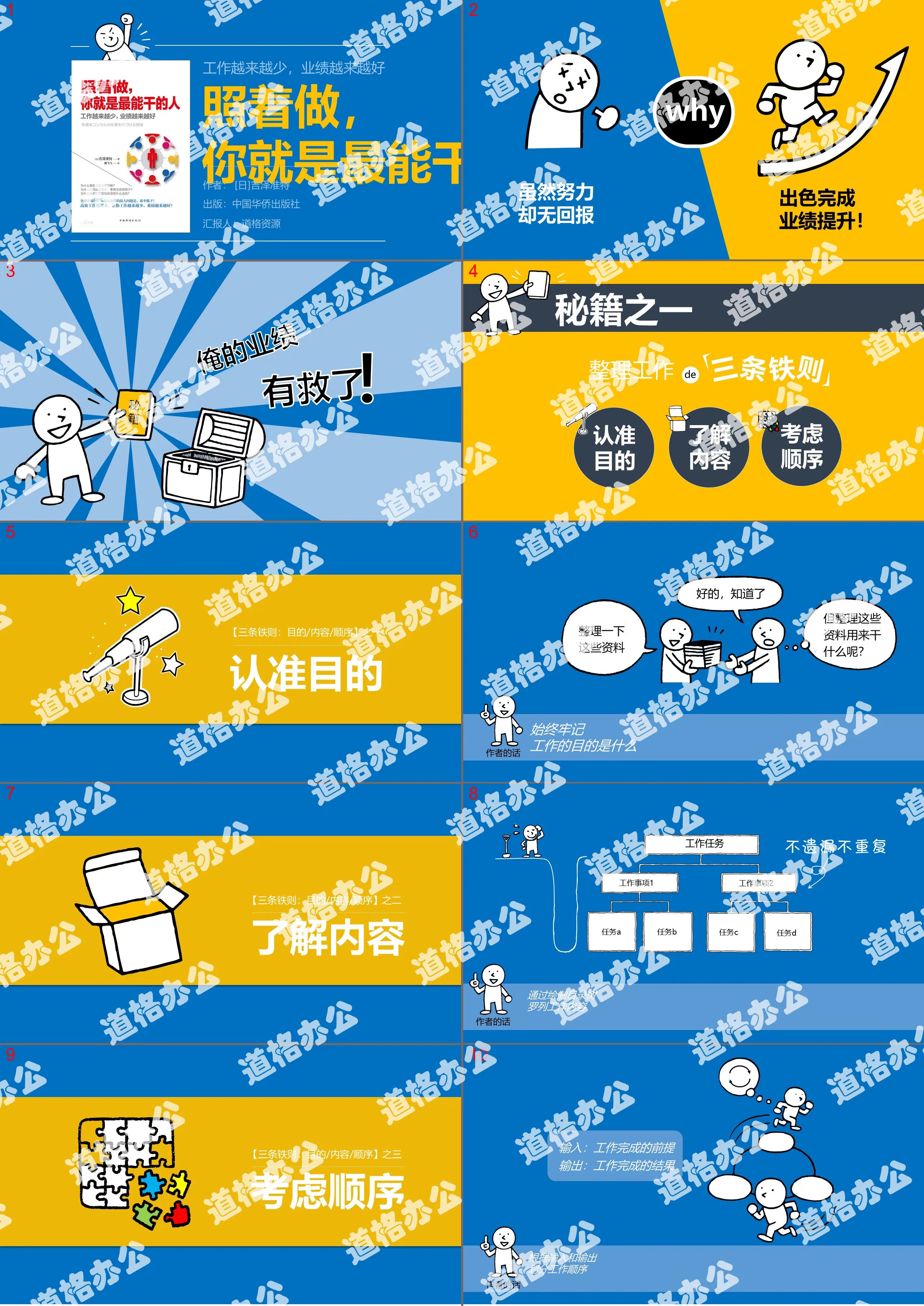 照着做你就是最能干的人读书笔记PPT作品