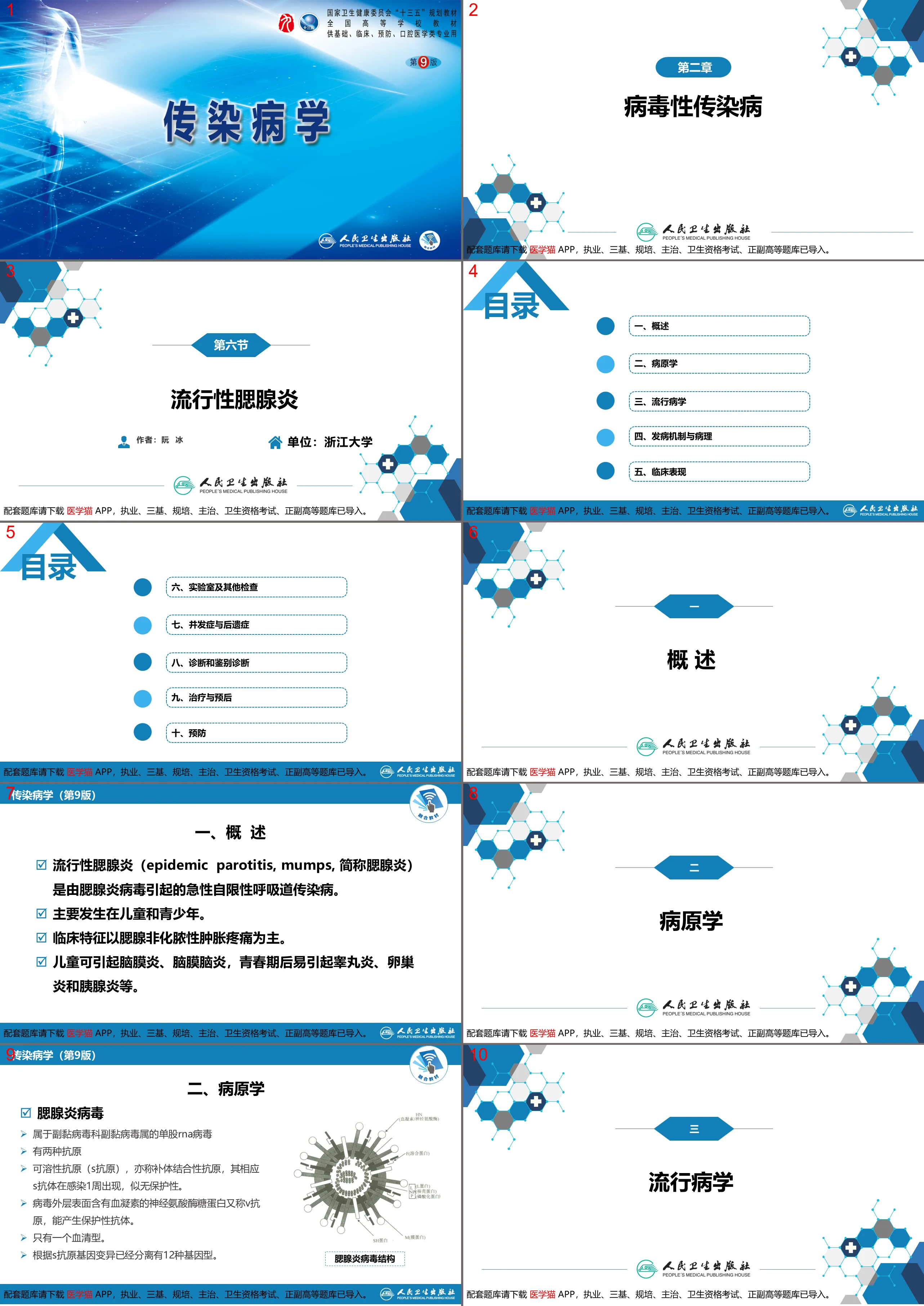 第二章 病毒性传染病 第六节 流行性腮腺炎