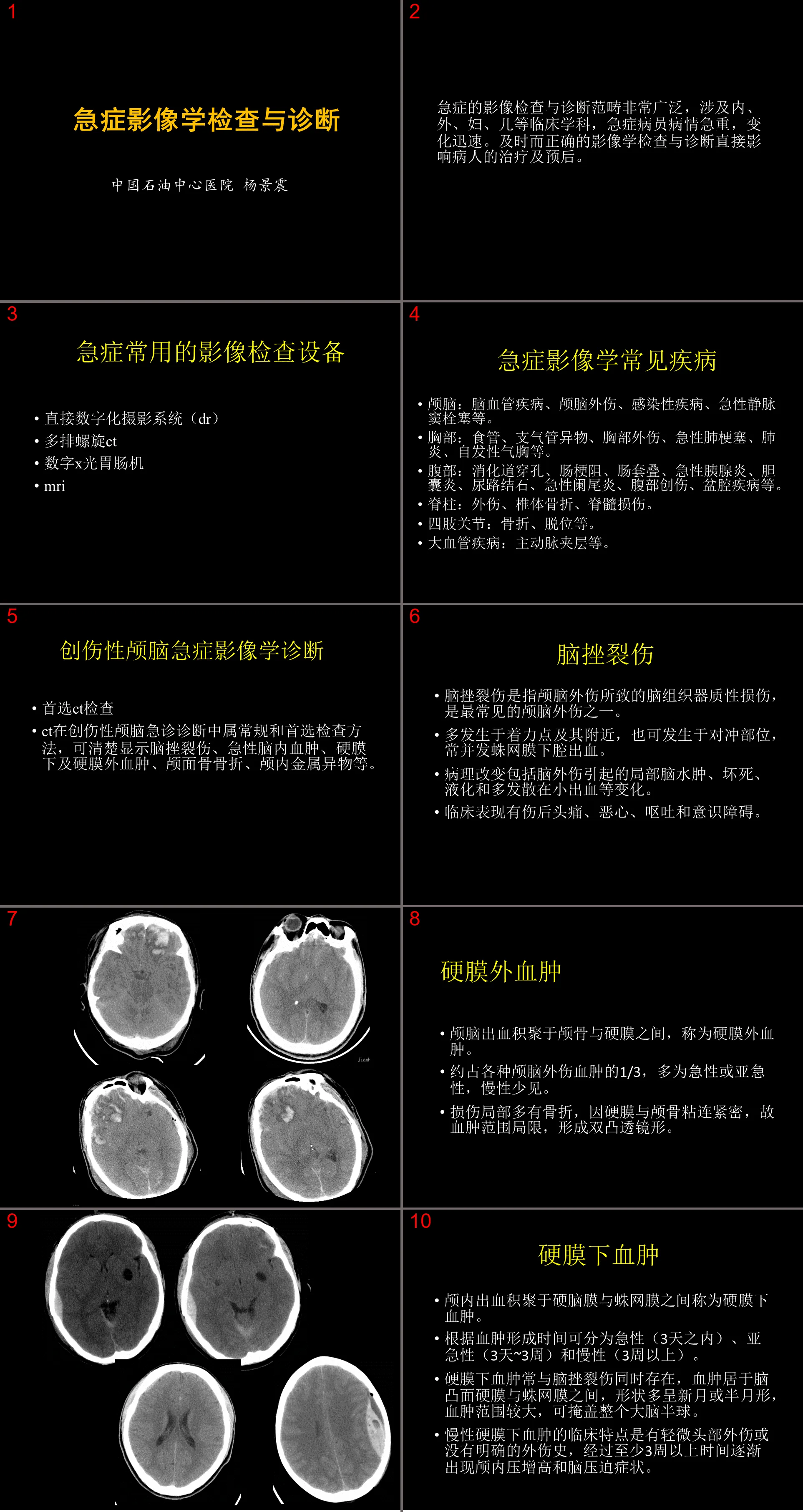 Emergency imaging diagnosis