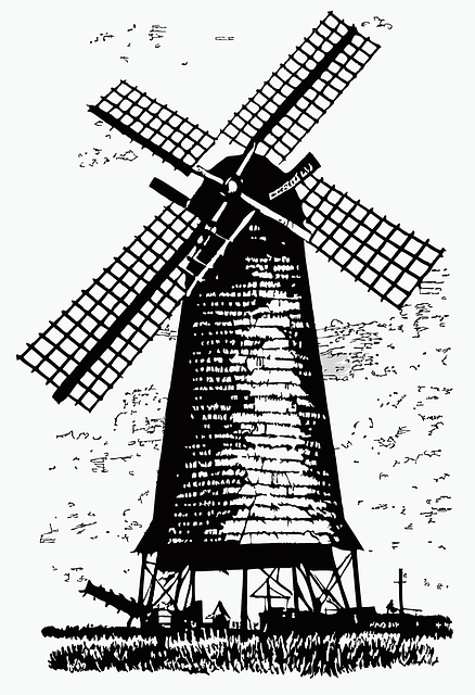 免费下载高清图片风车, 画画, 艺术, 结构体, 老的, 荷兰, 中世纪