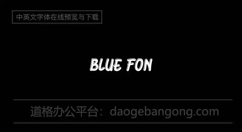 Blue Fonte