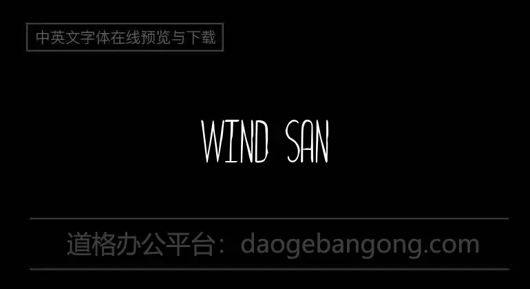 Wind Sans Serif