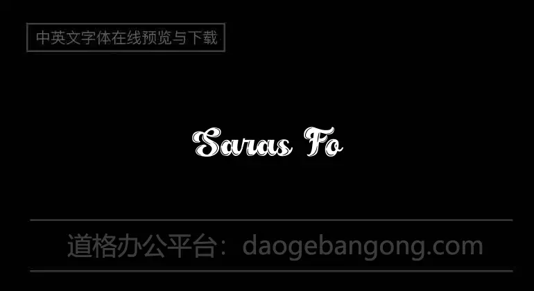 Saras Font 1