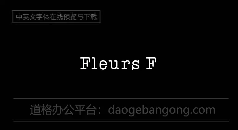 Fleurs Font