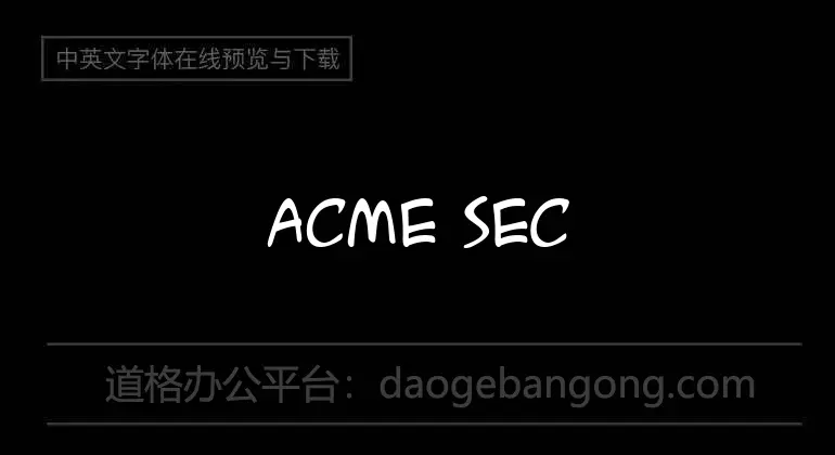 ACME Secret Agent