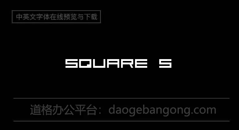 Square Sans Serif 7
