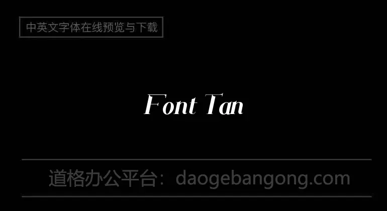 Font Tanger Color