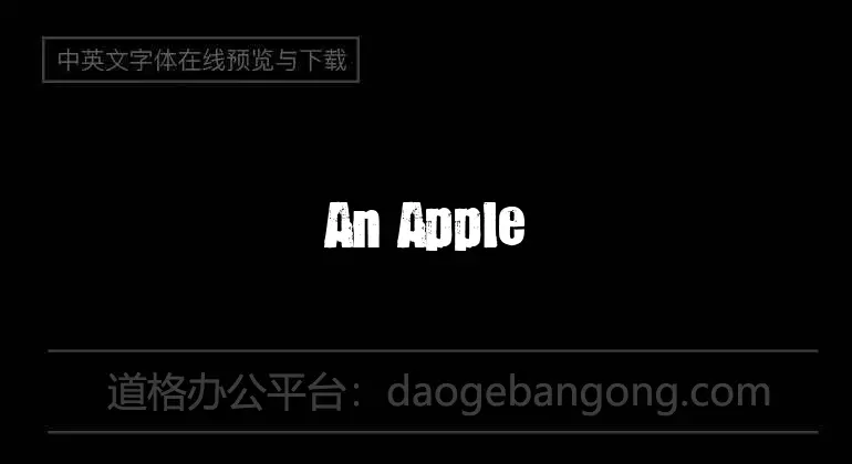 An Apple A Day Fruit Font