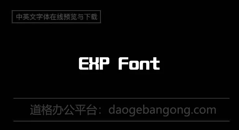 EXP Font