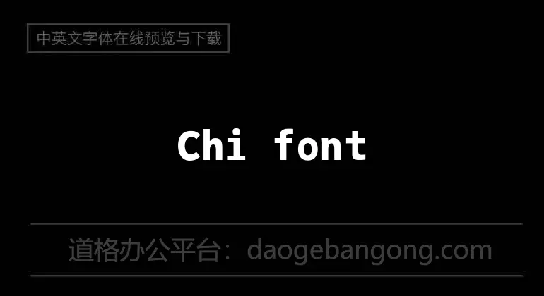 Chi font