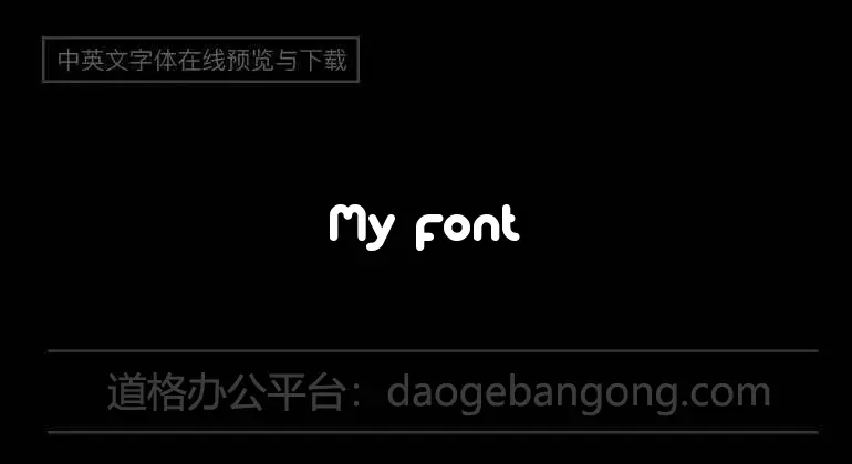 My font