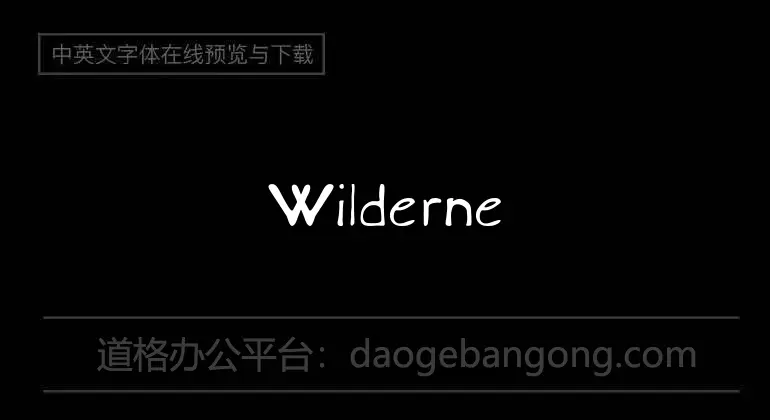 Wilderness Typeface