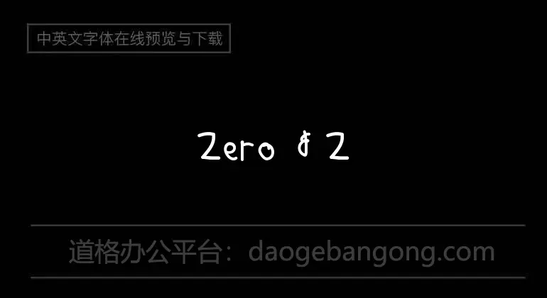 Zero & Zero Is