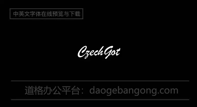 CzechGotika Font