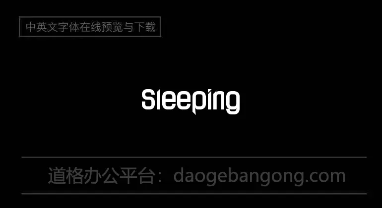 Sleeping in Castleland Font