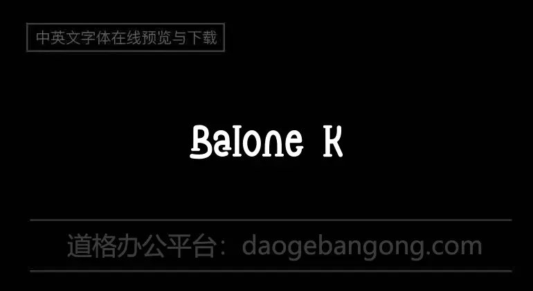 Balone Kids Font