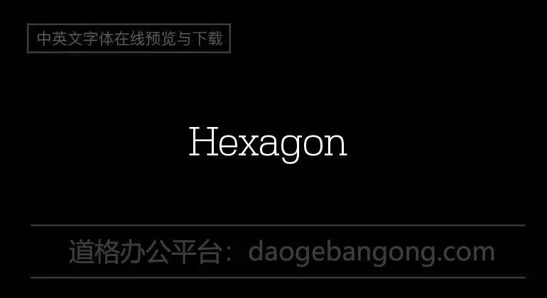 Hexagon Font