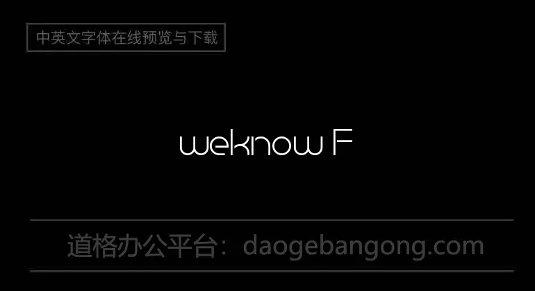 weknow Font