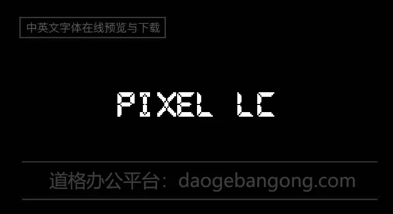 Pixel LCD7 Font