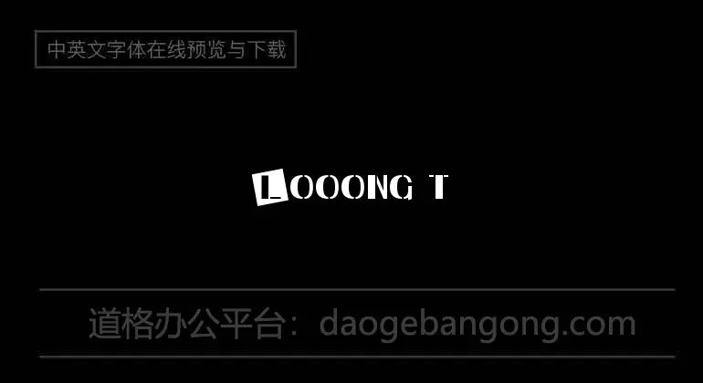 Looong time no see Sam Demo Font