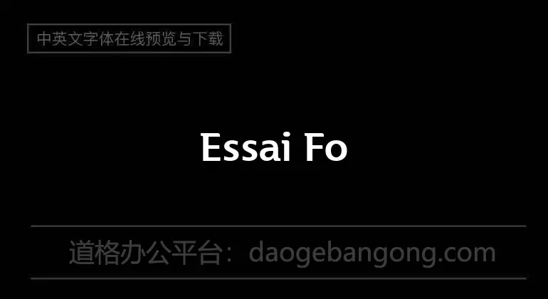 Essai Font