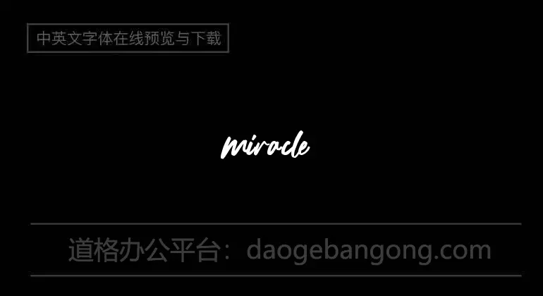 miracle Font