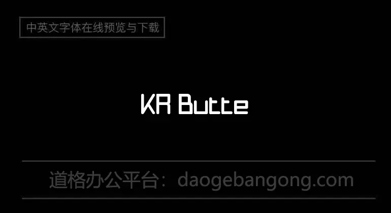 KR Butterfly Font