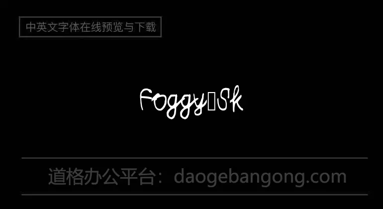 Foggy_Sky Font