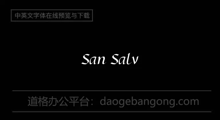 San Salvi Font