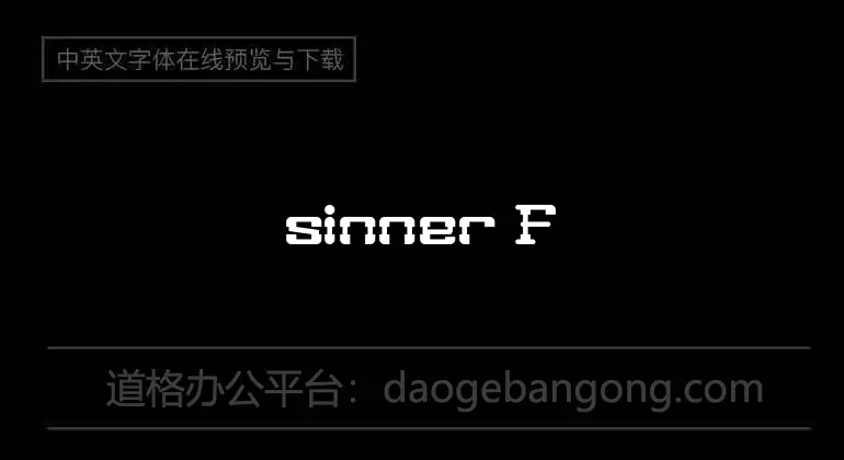sinner Font