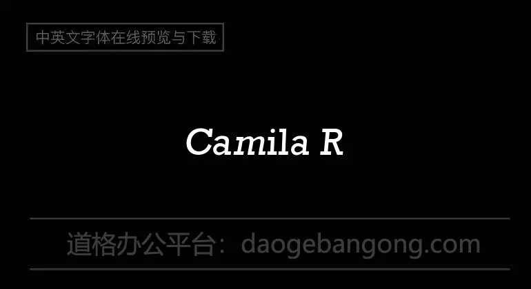 Camila Raindrop Font