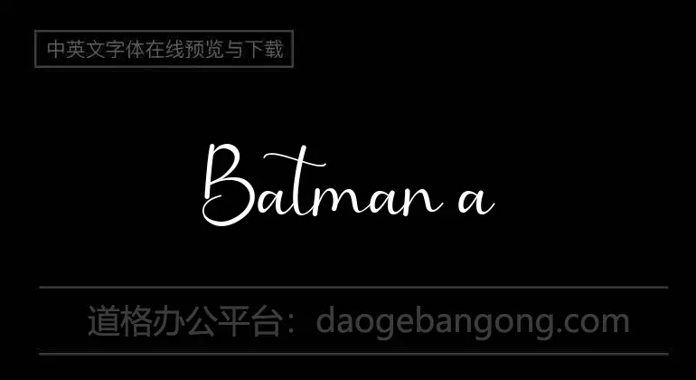 Batman and Company Font