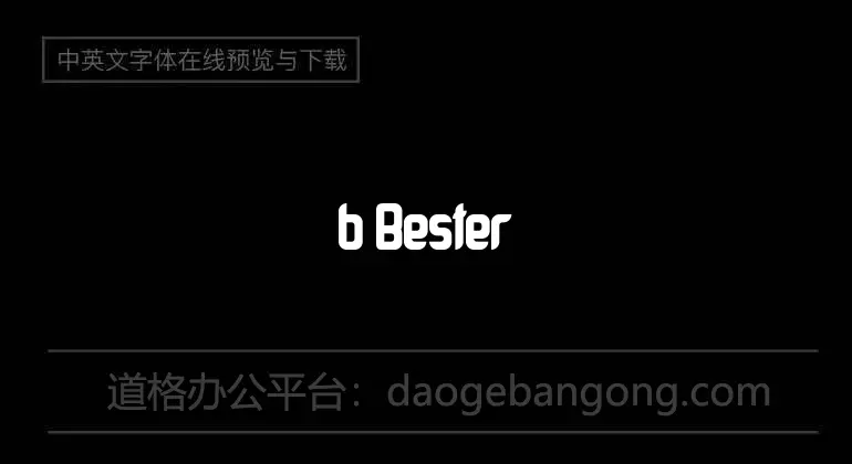 b Bester Better Font