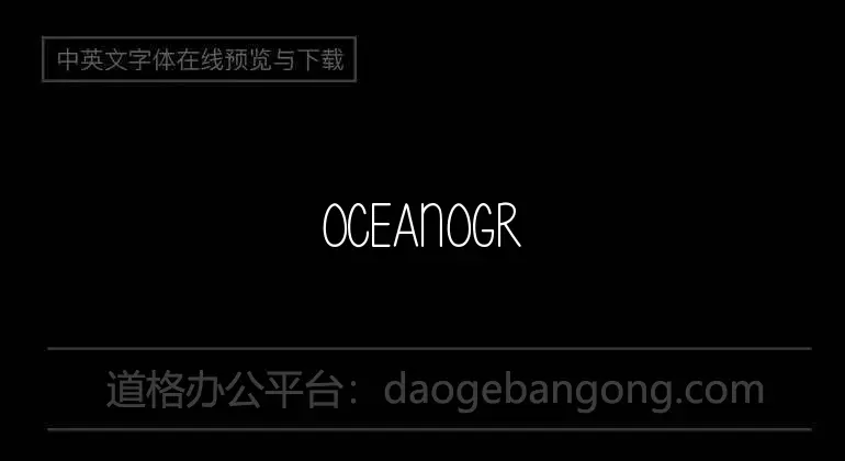 oceanography Font