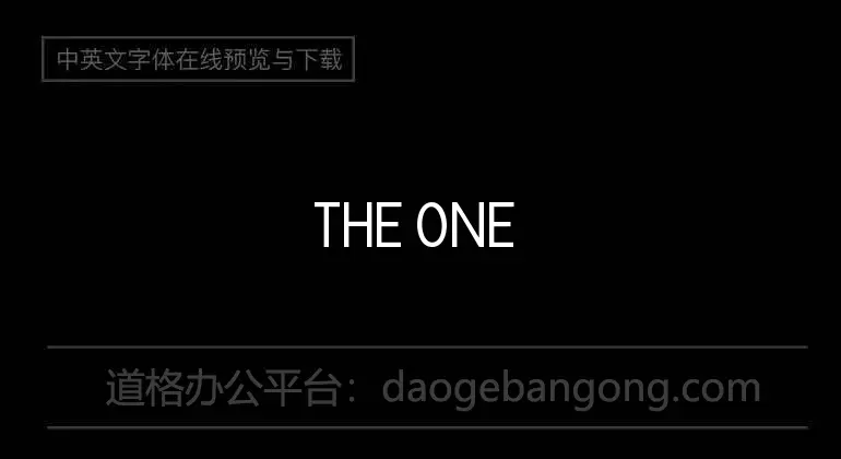 THE ONE AND ONLY ME Font