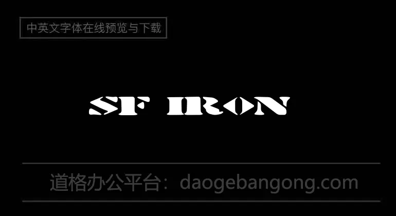 SF Iron Gothic Font