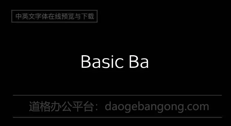 Basic Baby Font