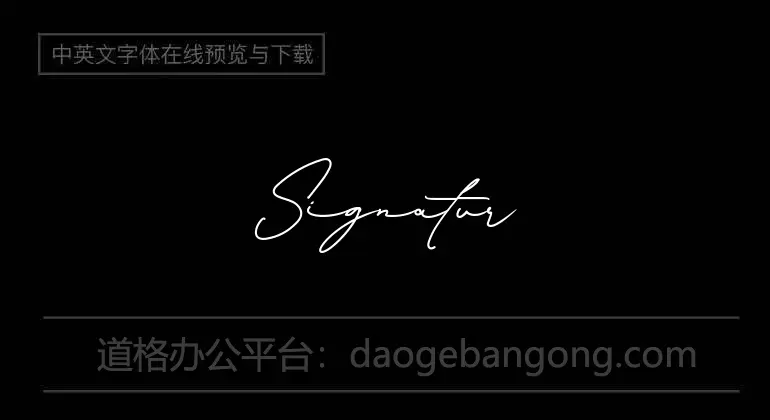 Signature Collection Font