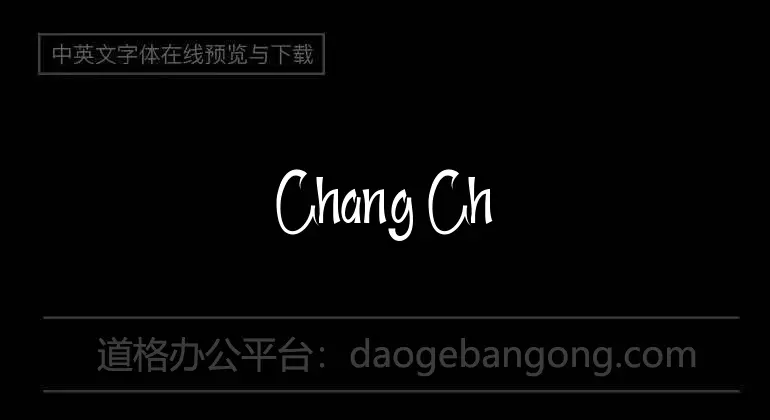 Chang Chang Font