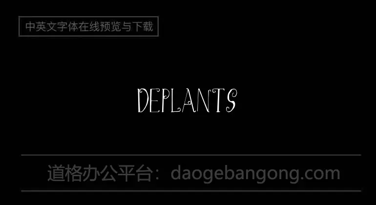 Deplants Font