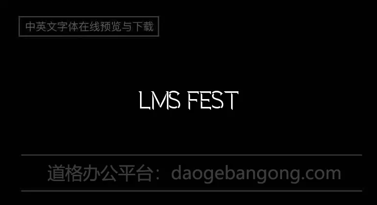 LMS Festival of Lights Font