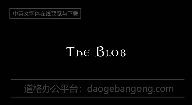 The Blob Font