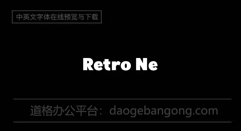 Retro New Version Font