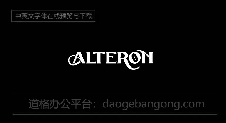 ALTERON Font