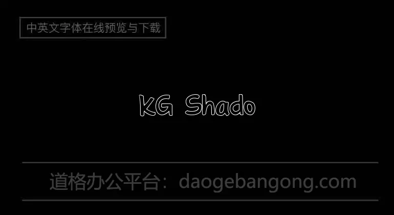 KG Shadow of the Night Font