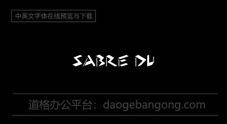 Sabre du Rhinoceros Font