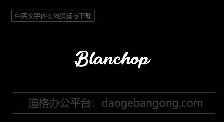 Blanchope Font