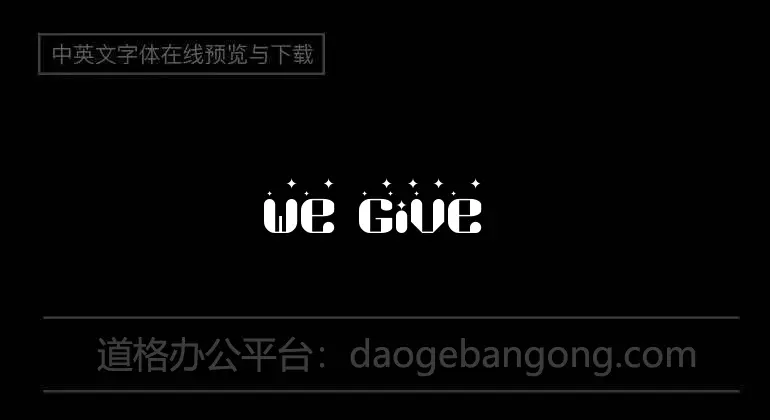 We Give Thanks Font